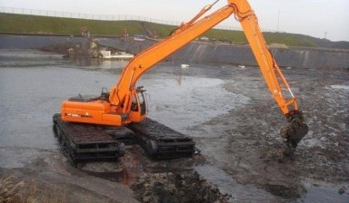 Объявление от Антон: «Услуги экскаватора амфибии doosan» 1 фото