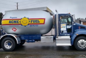 Объявление от Acme Fuel Co.: «Safe transportation of fuel oil» 2 photos