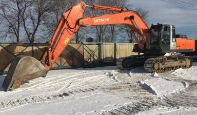 Объявление от Компания: «Аренда экскаватора 1,5 м3 амфибия hitachi» 1 фото