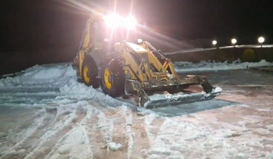 Уборка снега трактором во Владимире вывоз снега