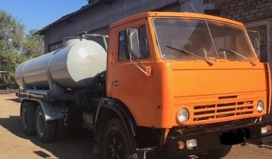 Откачка воды и нечистот машиной КАМАЗ 53213
