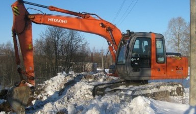 Объявление от Николай: «Экскаватор гусеничный Hitachi Zx120 в аренду.» 1 фото