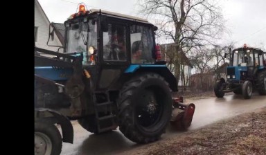 Аренда ПУМ, трактор с щеткой и отвалом