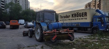 Аренда, уборка Трактор Мтз 82.1 отвал/щетка kolesnye