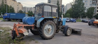Аренда, уборка Трактор Мтз 82.1 отвал/щетка kolesnye