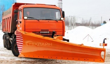 Объявление от Александр Игнатов: «Чистка снега, аренда снегоуборочной машины kamaz» 1 фото
