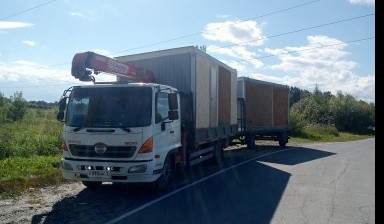 Услуги манипулятора 8/3. С прицепом.