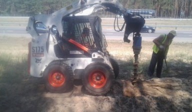 Объявление от ИП Глазков А.В.: «Аренда ямобура BOBCAT 175» 1 фото