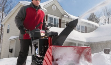 Уборка снега, услуги снегоуборщика роторного
