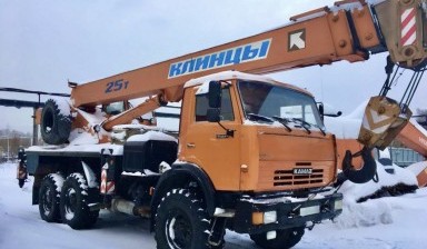 Объявление от Андрей: «Услуги автокрана вездеход в Томске 25 тонн.» 1 фото