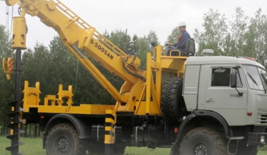 Объявление от РЕСУРС: «Услуги ямобура kamaz» 1 фото