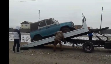 Эвакуатор со сдвижной платформой Кызыл манипулятор