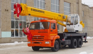Автокран 25 тонн, 31 метр аренда Вологда