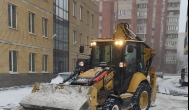Экскаватор-погрузчик СПБ. Вилы, гидромолот, ковш.
