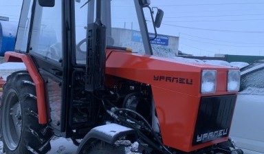 Уборка снега мини-трактором Уралец