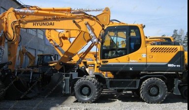 Объявление от Спецтех-ДМД: «Аренда колесного экскаватора Hyundai R180W-9S» 1 фото