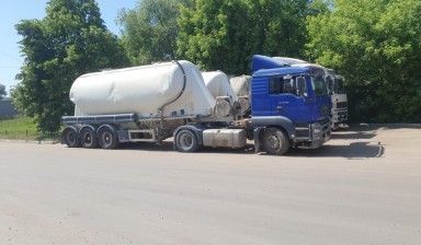 Объявление от Ингеоком КСМ: «Цементовоз 35 кубов Москва рФ. Перевозка цемента.» 1 фото