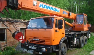 Объявление от Вадим: «Автокран 25 тонн, 28 метров аренда/услуги.» 1 фото