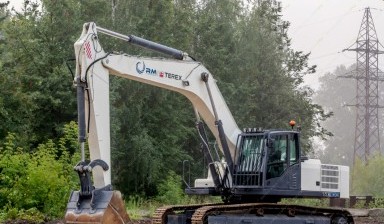 Объявление от Злыднева Светлана Владимировна: «Услуги/в аренду экскаватор с ковшом 2 куба.» 1 фото