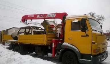 Объявление от Зенит: «Услуги манипулятора. Перевозка грузов, авто. kamaz» 1 фото