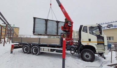 Объявление от АКГЛАВСТРОЙ: «Аренда манипулятора 20 тонн, с кму 7 тонн.» 3 фото