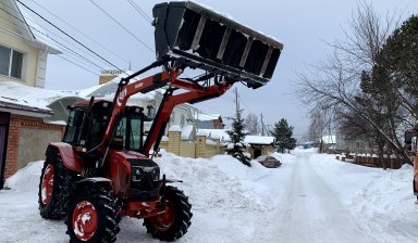 Объявление от СнабАльянсТрейдинг: «Чистка снега трактором МТЗ с щеткой» 4 фото