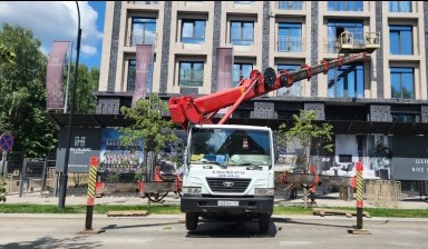Объявление от ВСТК НСК: «Услуги автовышки 16- 45 метров, ростехнадзор» 2 фото