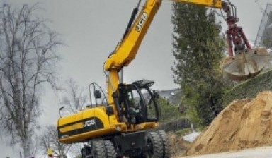 Объявление от ПМК- Транзит: «Колесный экскаватор JCB 160 с грейфером» 1 фото