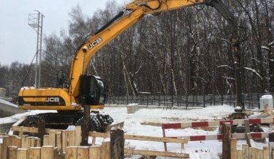 Объявление от ООО "СПЕЦТРАНС": «Колесный экскаватор JCB 160 с грейфером» 1 фото