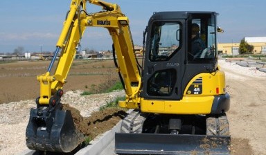 Объявление от Лидер: «Аренда мини-экскаватора Komatsu PC45MR-1 выгодно» 1 фото