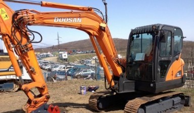 Объявление от Экскаватор: «Аренда мини-экскаватора Doosan DX55LC» 1 фото