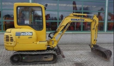 Объявление от ИП Осовец Виктор Петрович: «Мини-экскаватор Komatsu PC-20R в аренду» 1 фото