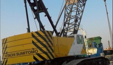 Объявление от Cranes.rent: «Аренда гусеничного крана Hitachi-Sumitomo SCX1500- gusenechnyj» 1 фото