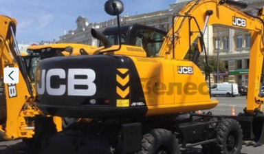 Объявление от Евгений: «Аренда экскаватора колесника JCB с гидромолотом» 1 фото