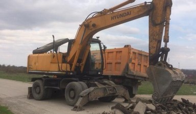 Объявление от Ирина: «Экскаватор Hyundai R170 ковш 0.9, 0.6 kolesnye» 3 фото