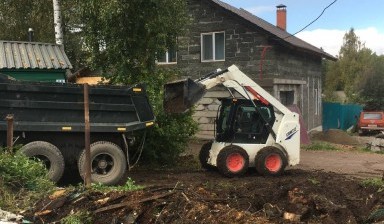 Объявление от Спецтехнология: «Мини- погрузчик. щетка, ямобур, снегоуборщик» 4 фото