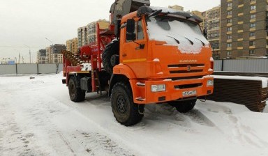 Объявление от Александр: «Аренда бурильно-крановой машины камаз» 2 фото