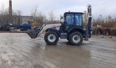 Объявление от Лидер: «Аренда экскаватора- погрузчика. Вилы. гидромолот.» 1 фото