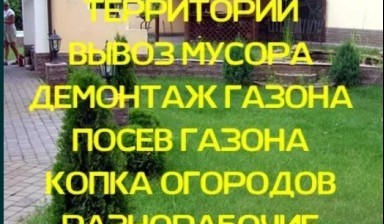 Объявление от Серик: «Делаем демонтаж газона, стен, перегородок» 1 фото