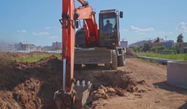 Объявление от Спецстрой-Юг: «Экскаватор колесный полноповоротный, гидромолот.» 4 фото