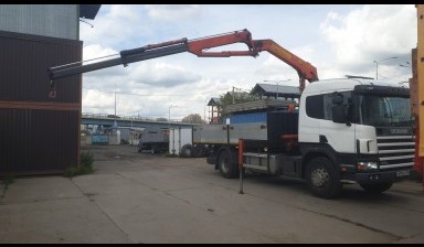 Объявление от Гроза Павел Петрович: «Аренда манипулятора Scania кму 4 тонник  cepnye-stropy» 2 фото