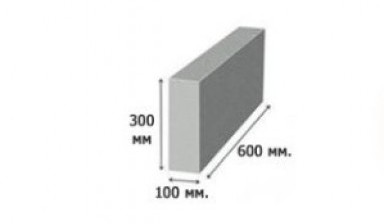 Объявление от УСПЕХ: «Пеноблок 100х300х600 М25 (перегородочный)» 1 фото