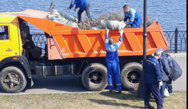 Объявление от Грузовичкоф: «Вывезем мусор со стройки.» 1 фото