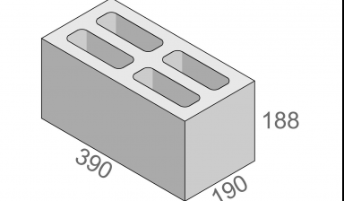 Объявление от Бетэма: «Стеновые бетонные блоки М100» 1 фото