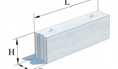 Объявление от ЖБИ-РОСТОВ-НА-ДОНУ.РФ: «Блок фундаментный ФБС 9-6-6 для стен подвалов» 1 фото