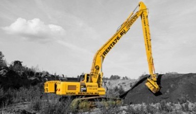 Объявление от Рента 76: «Услуги длиннорукого экскаватора по приемлемой цене Komatsu» 1 фото