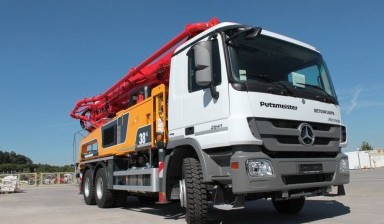 Объявление от Прокат бетононасоса: «Автобетононасос 28 метров PUTZMEISTER M 28-4 PUTZMEISTER» 1 фото