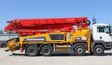 Объявление от Бетон-насос: «Автобетононасос Putzmeister М 52-5 в аренду Putzmeister» 1 фото