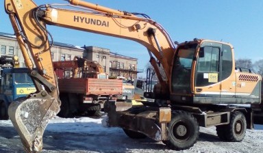 Аренда длиннорукого экскаватора от БТС: Hyundai 1 фото