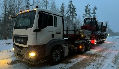 Объявление от Муравьев Иван Александрович: «Перевозка техники габарит и негабарит.Трал» 1 фото